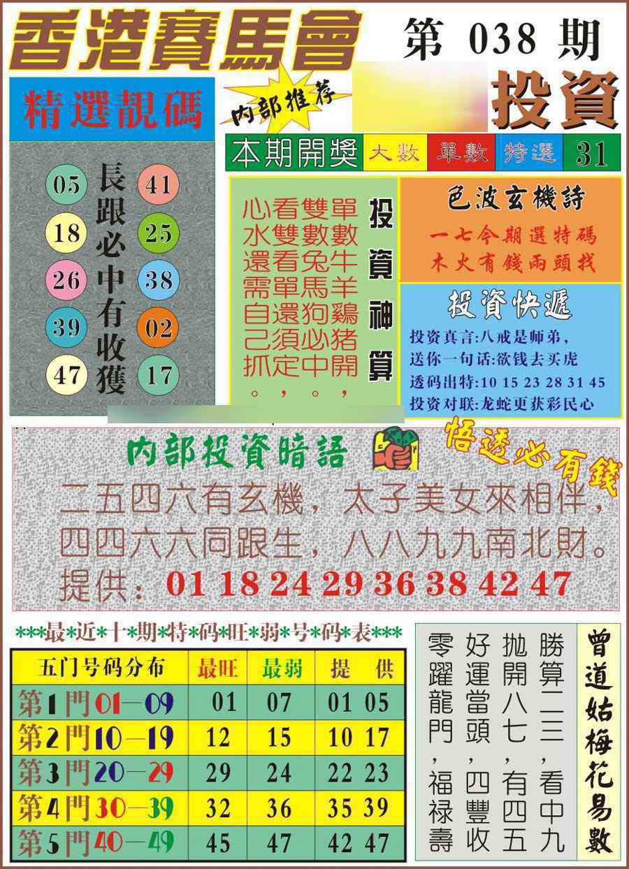 038期马经投资[图]