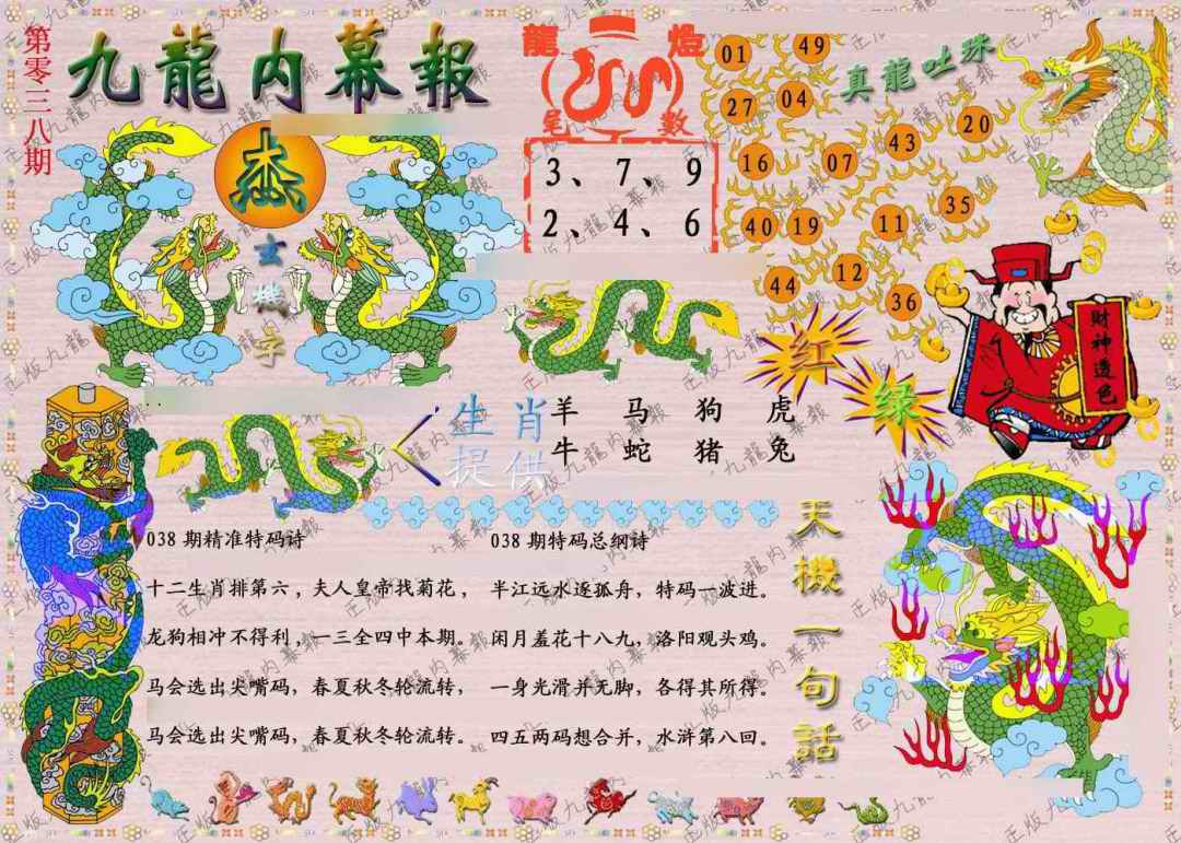 038期正版九龙内幕报[图]
